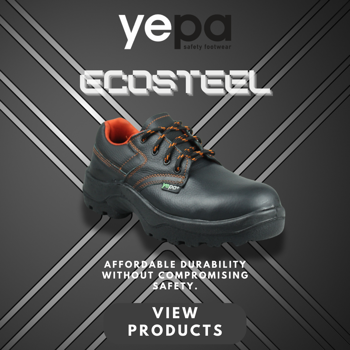 Yepa Ecosteel budget-friendly safety footwear banner